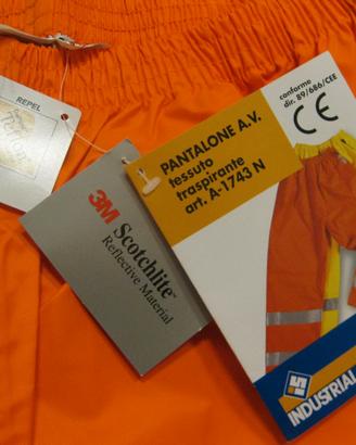 Pantaloni Alta Visibilità Taglia XXL Tess.Trasp