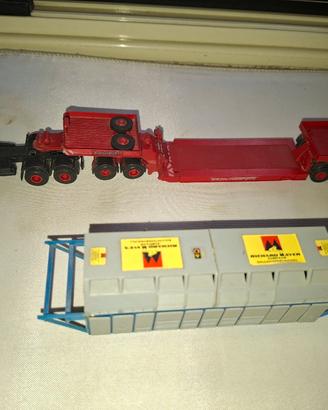 Camion Mercedes  + bilico + trasformat. Kibri 1:87