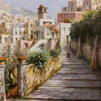 Mario Irace 24x30 olio su tela capri
