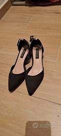 Scarpe Donna Nere a Punta Lisa W