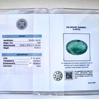 Fluorite 35,50 ct. con certificato IGE