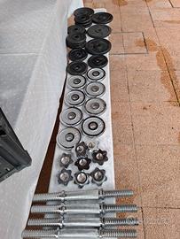 set pesi e manubri 