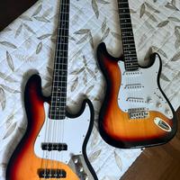 Basso e Chitarra color sunburst