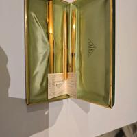 Nr 3 penne a sfera laminato in oro 750 CERT