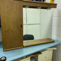 Arredo bagno specchio con armadietto