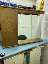 Arredo bagno specchio con armadietto