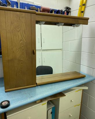 Arredo bagno specchio con armadietto