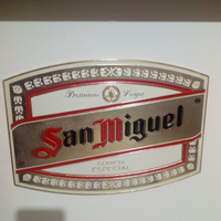 Targa birra metallo San Miguel