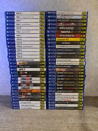 Set Giochi PlayStation 4 e 5. Prezzi in foto.