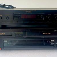 Hi-Fi TEAC T-X300 + Sony SLV-T2000 VHS/Hi8