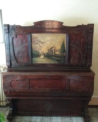 Viola con tamburo in legno 