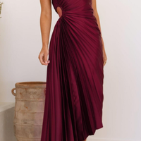 Vestito elegante cerimonia Nuovo - S/M - Bordeaux
