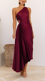 Vestito elegante cerimonia Nuovo - S/M - Bordeaux