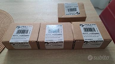 4 coppie Valvole e detentori Poletti Nuove