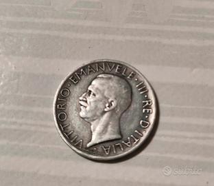 5 lire 1929 ARGENTO 835 - Vitt. Em.III. TRATTABILE