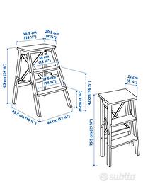 Sgabello in legno ikea