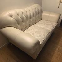 N.2 Divani Furstenberg in pelle/tessuto