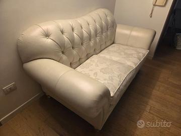 N.2 Divani Furstenberg in pelle/tessuto