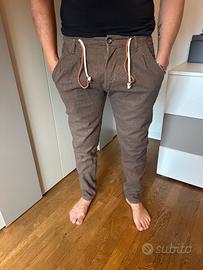 Pantalone marrone con coulisse tg S - Republica
