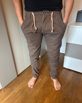 Pantalone marrone con coulisse tg S - Republica