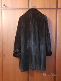 cappotto in pelliccia di visone taglia 48