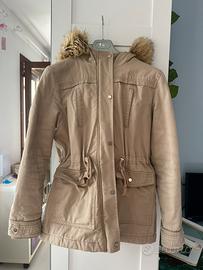 Giacca/parka donna color beige/tortora