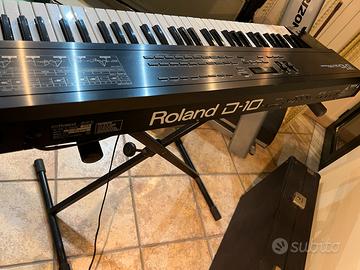 Sintetizzatore tastiera pianola Roland D10 custodi
