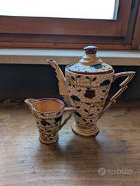 Set Caffè/Tè Vintage Ceramica G. AQUILA – Art Déco