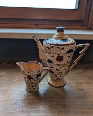 Set Caffè/Tè Vintage Ceramica G. AQUILA – Art Déco
