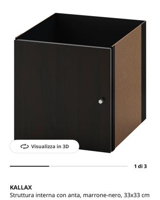 3 strutture interne ikea nere