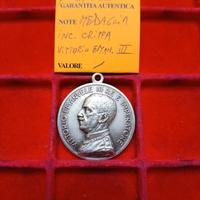 MEDAGLIA VITTORIO EMANUELE III° RE E IMPERATORE.