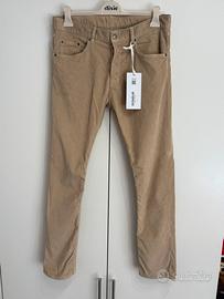 Pantalone Dondup Uomo Icon Velluto a Coste Beige32