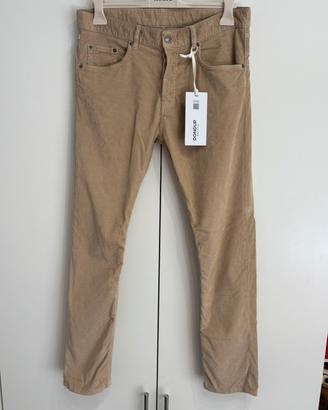 Pantalone Dondup Uomo Icon Velluto a Coste Beige32