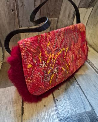 borsetta vintage etro lapin e seta