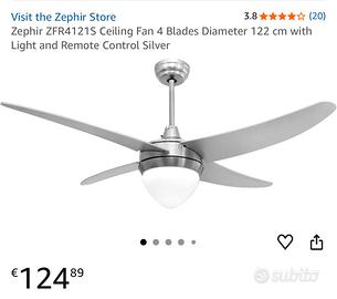 Ventilatore da soffitto,  marca zephir