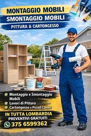 Montaggio mobili IKEA e altri - veloce e affidabil