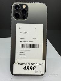 IPHONE 12 PRO 512GB 100% BATTERIA