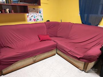 Divano  letto angolare con contenitore