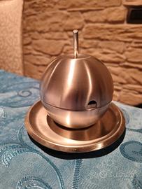 Zuccheriera Morinox Mela in acciaio inox, con piat