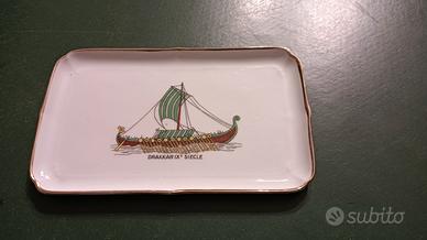 Piattino rettangolare in Limoges 