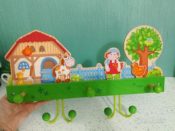 Attaccapanni in legno Haba