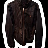 Giacca moto ecopelle nera tg.S 