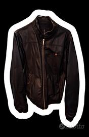Giacca moto ecopelle nera tg.S 