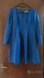 Vestito Donna "POIS" Blu Invernale