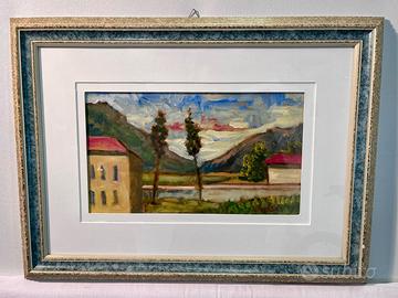 Dipinto di Giovanni Morzenti : "Paesaggio"