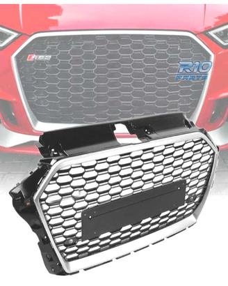 GRIGLIA AUDI A3 8V 16-20 LOOK RS3 NERO ARGENTO