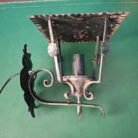 Lampada vintage in ferro battuto