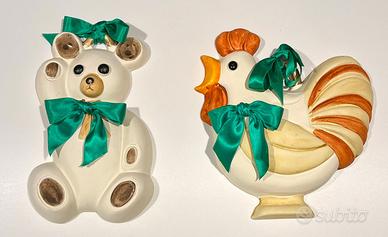 Coppia di decorazioni da appendere