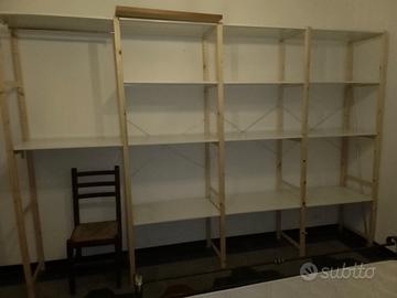 scaffalatura, mobile Ikea ivar modulare legno meta