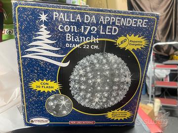 2 Palle Natalizie da appendere con 172 LED